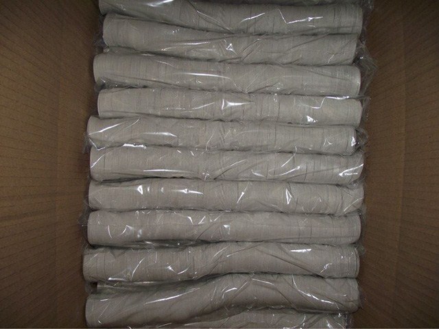 Column plastic bag with carton for automatic sealing